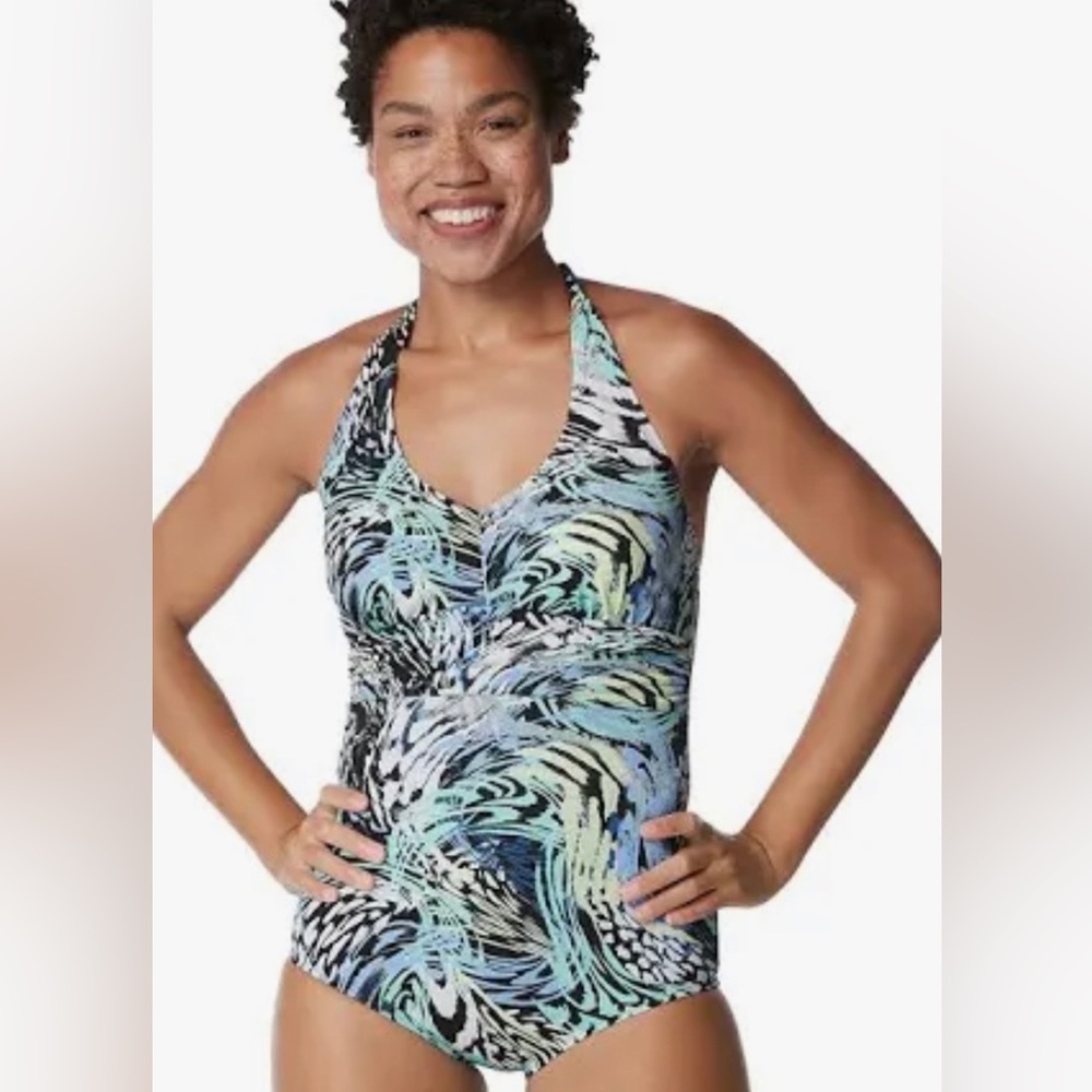 Speedo Highneck One-Piece Swimsuit